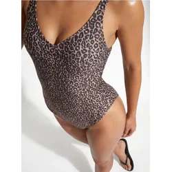 Sinsay - Jednodelni kupaći kostim sa leopard printom Plus size - šareno