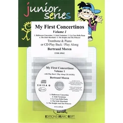 MOREN:MY FIRST CONCERTINOS VOL.1 +CD TROMBONE & PIANO