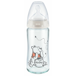 Nuk Staklena flašica sa indikatorom temperature Winnie The Pooh, 240ml