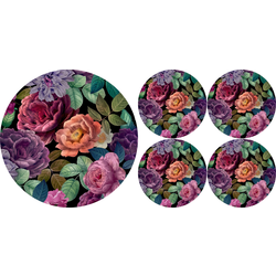 Bertoni Home Unisexs 1+4 Round Table Pads Set Enigma