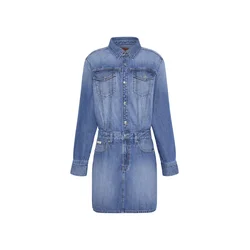 Calvin Klein Jeans Dolga srajca moder denim