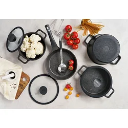 Hermia Set šerpi, 10 komada, Crni