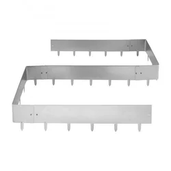 VEVOR Robnik za vrt 100x23 cm kovinski 10 kosov pakiranje
