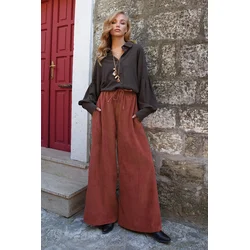 Trend Alacati Stili Ženske pantalone Alc-X14569, Narandžaste