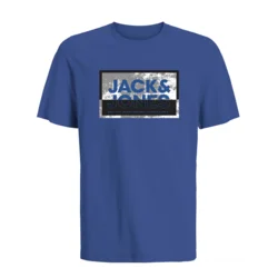 Jack & Jones Junior Majica kratak rukav za dečake JCOLOGAN, plava