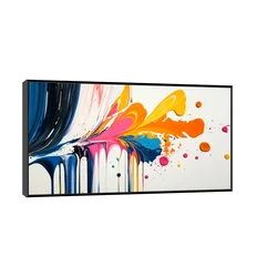 Canvas Slika na platnu Šareno, Sa ramom, 60 x 30 cm, Crni