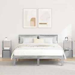 Noćni ormarić s ladicama 2 pcs Siva Sonoma 30,5 x 27 x 59,5 cm