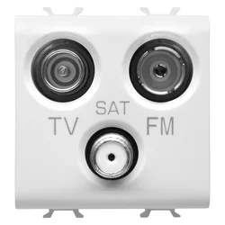 GW utičnica SAT-TV-FM 2M bijela GW10382