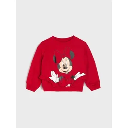 Sinsay - Pamučni duks sa okruglim izrezom i štampom Minnie Mouse - crvena