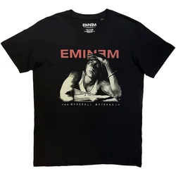 Eminem Eminem Script Lyrics (Back Print) Black S Majica