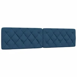 shumee vidaXL Vzglavna stranica modra 200 cm blago