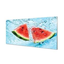 tulup.si Slika na steklu Lubenica vode 120x60 cm 4 obešalnika