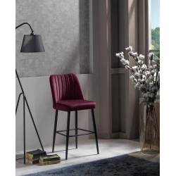 Hanah Home Set 2 barske stolice Bordo-Crni