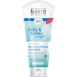 LAVERA nevtralni losjon in šampon za umivanje dojenčkov in otrok-200 ml