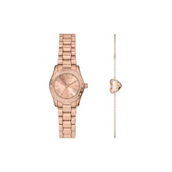Set ura in zapestnica Michael Kors Lexington Set MK4994SET Roza