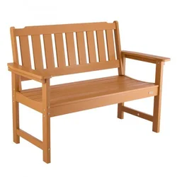VEVOR Zunanja klop 128x62x93 cm rjava