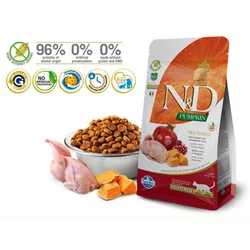 N&D Suva hrana Cat Pumpkin Neutered Quail&Pomegranate 300g