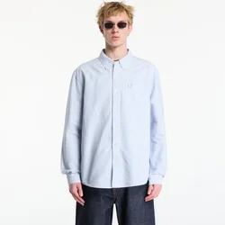 Srajca FRED PERRY Relaxed Striped Oxford Shirt Light Smoke L