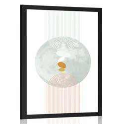 Plakat sodobni mavrični lok Mid-Century - 40x60 no frame