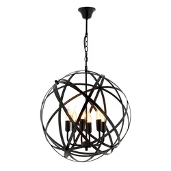 Opviq Luster AV-4183-6BSY, 90cm, 50 cm, 6xE14, 40W, Crni