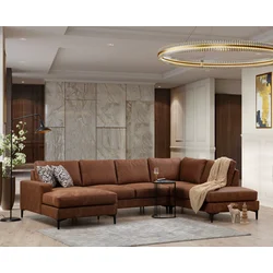 Atelier del Sofa Ugaona garnitura 90x90x155cm Kamel