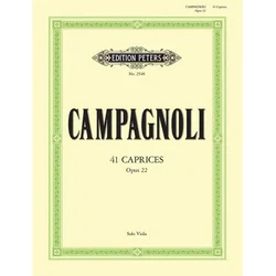 CAMPAGNOLI:41 CAPRICES OP.22 VIOLA