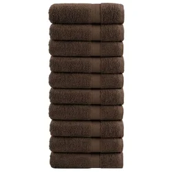 Vidaxl Premium brisače SOLUND 10 kosov rjava 70x140 cm 600 g/m2