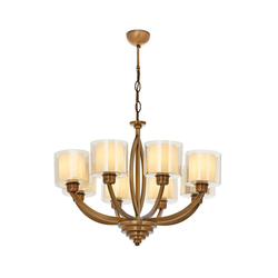 Opviq Luster Av-1876-8E, 80 cm, Braon-bež