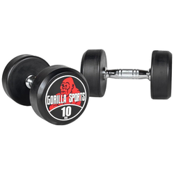 Gorilla Sports Okrugle gumirane bučice (2 x 10 kg) ( 100278-00008-0109 )