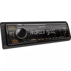 KENWOOD KMM-105AY,  Tjuner/USB/AUX, MOSFET 4 x 50W, MP3, ACC, WMA, WAV, FLAC, 1 DIN