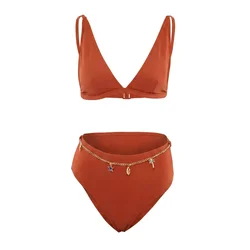 Trendyol Milla Ženski kupaći kostim Tbess26Bt00104, Smeđi
