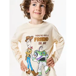 Sinsay - Pamučna majica dugih rukava sa printom Toy Story - BEŽ
