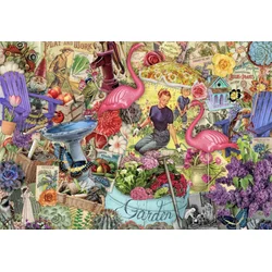 Grafika - Puzzle Kolaž Garten - 1 000 kosov