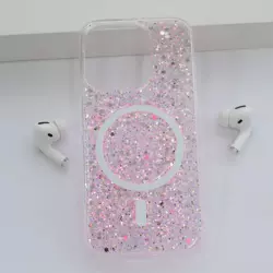 Maska Shine Shimmer Mag Case za iPhone 13 Pro Max roze