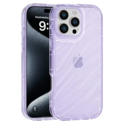 Aurora Wave maska za iPhone 16 Pro - ljubičasta