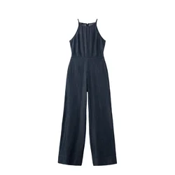 MANGO Kombinezon Ibiza  temno modra