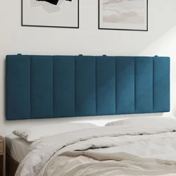 Vidaxl vidaXL Blazina za vzglavje, modra, 140 cm, žamet