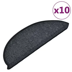 Vidaxl Preproge za stopnice 10 kos 56 x 17 x 3 cm Non-Slip Antracit