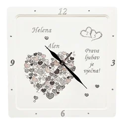 Personalizirani sat za srebrni pir – poklon za 25 godina ljubavi  Š17029