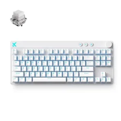 Gaming tastatura MCHOSE Mix 87 White/Mount Tai Magnetic switch GT