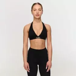 GymBeam Fierce Halter Sports Bra Black