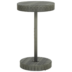Vrtni stol sivi 60,5 x 106 cm od poliratana