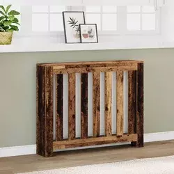 Pokrov za radijator boja staro drvo 104x20x82 cm drveni