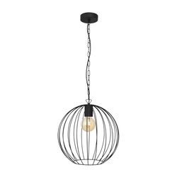 Luster na lancu MERCURE 1xE27/15W/230V, crne boje