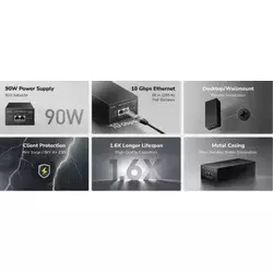 Cudy POE400X, 90W 10 Gbps PoE++ Injector, 10M/100M/1G/2.5G/5G/10G Brzina