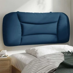 Vidaxl Vzglavna stranica modra 80 cm blago