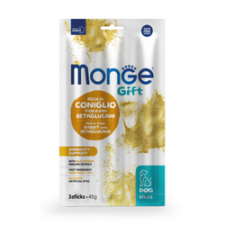 MONGE Poslastice za pse sa ukusom zečetine Gift Immunity Support Dog Rabbit With Betaglucans, 3x45g