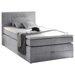 Xora POSTELJA BOXSPRING 140 cm x 200 cm , tekstil svetlo siva