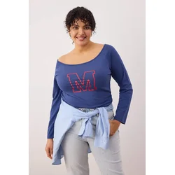 Trendyol Curve Ženska bluza Tbbaw26Af00048, Tamnoplava
