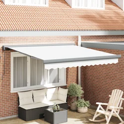 Povlačivi tende Bijela 300 x 250 cm Platno i Aluminij